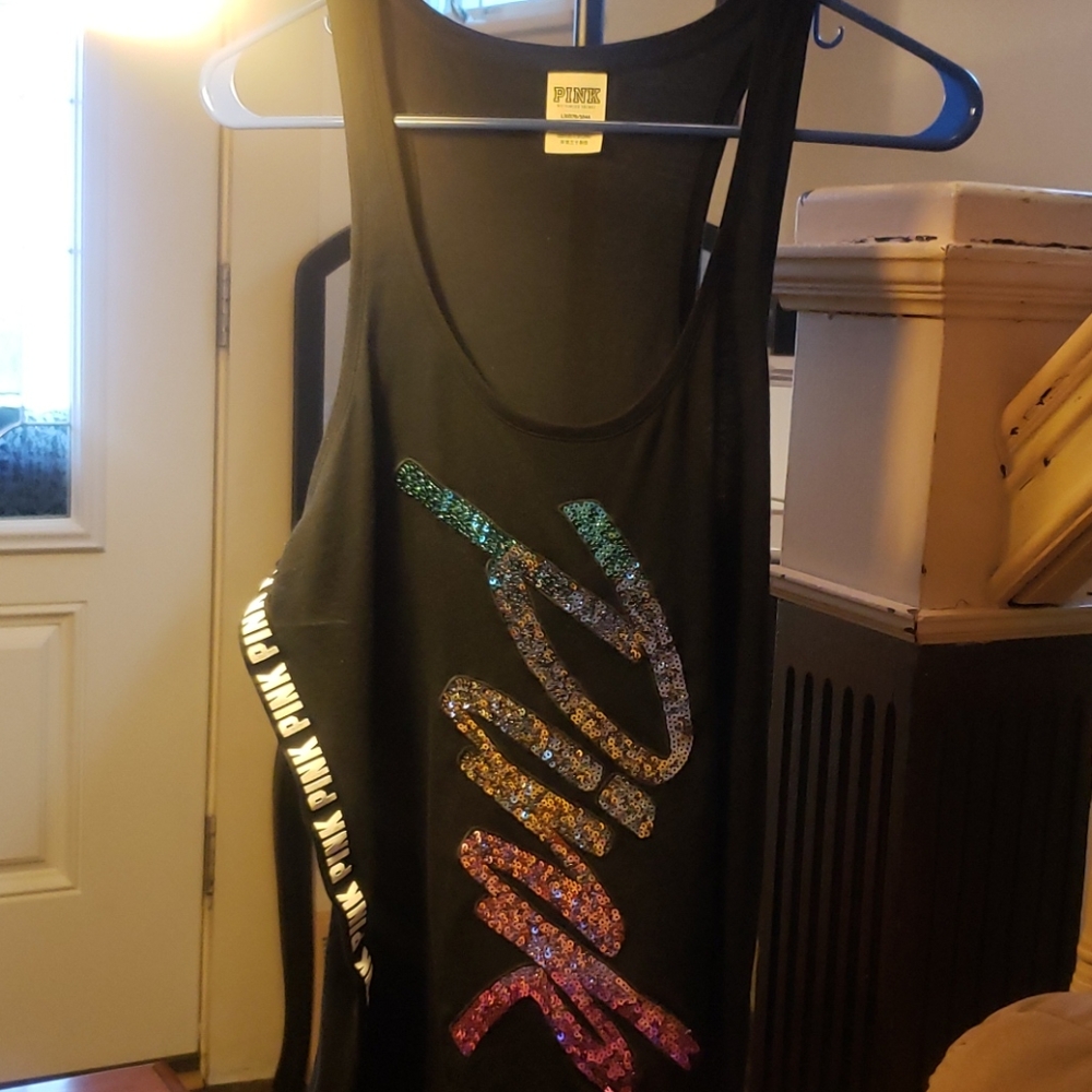 Victoria's secret pink tank top reposh